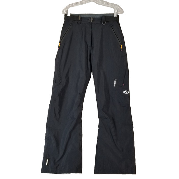 Marker gore-tex ski snow pants women's 8 insulated lined black outdoor - Picture 1 of 12